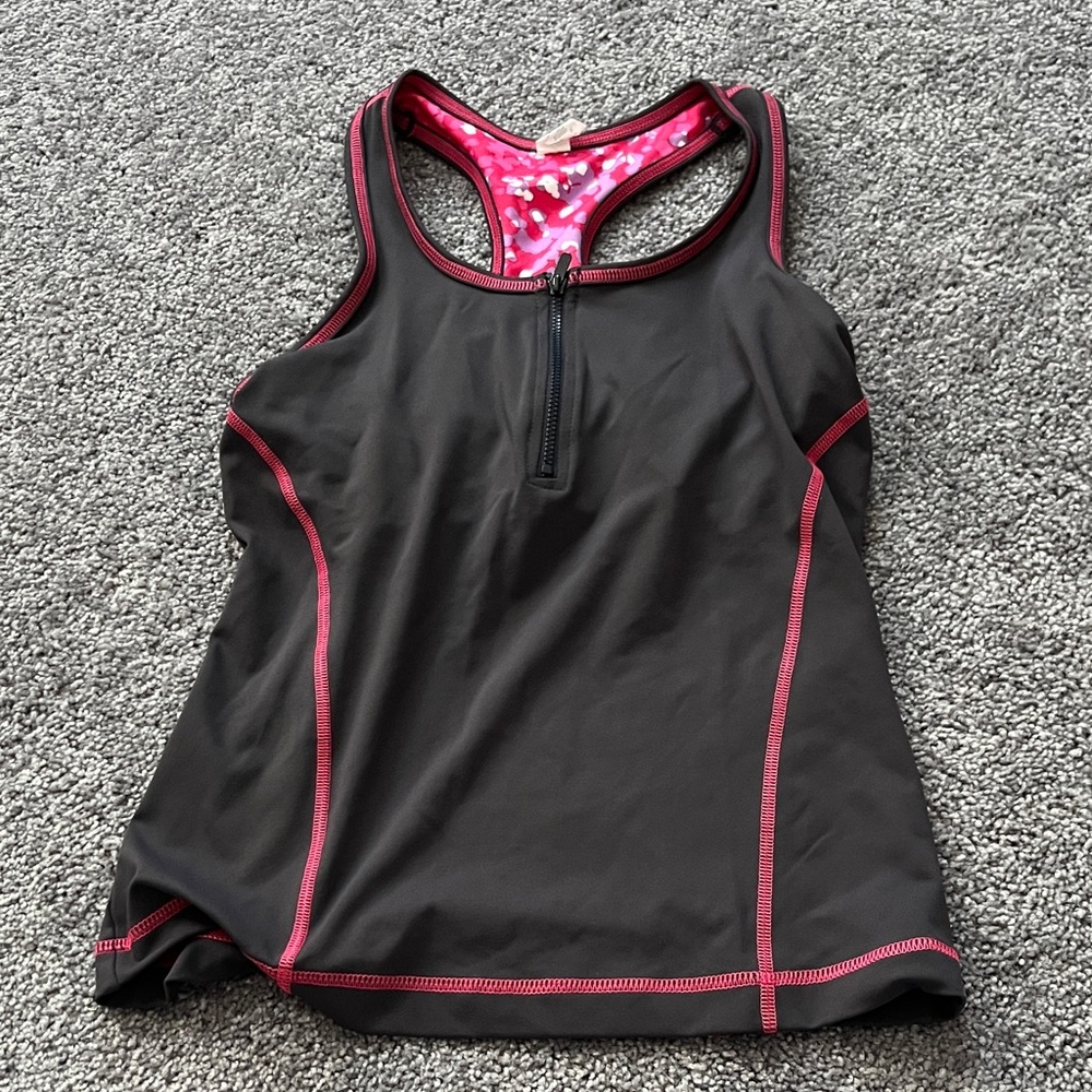 FILA Black and Gray Athletic Tank Top